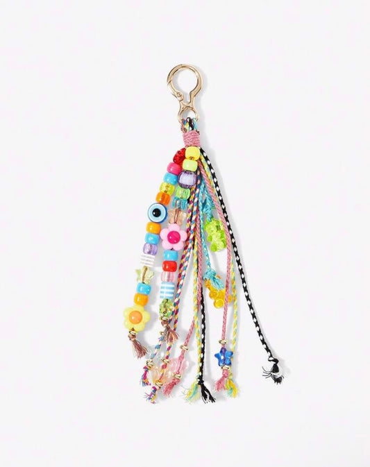 HANDMADE BEADS BAG & KEYCHAIN