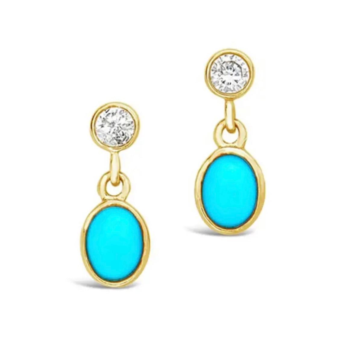 DANGLING TURQUOISE STUD