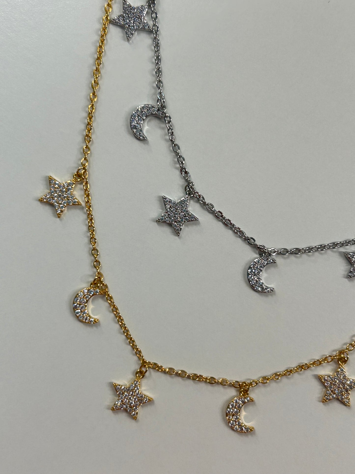 MOON STARS NECKLACE