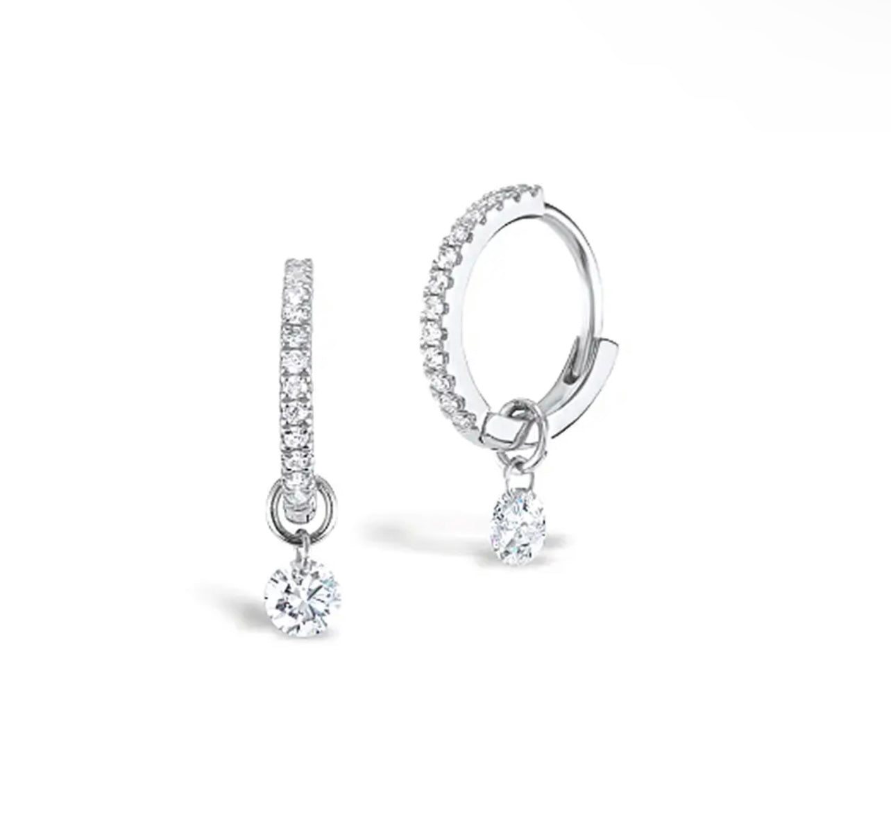 CRYSTAL HOOPS