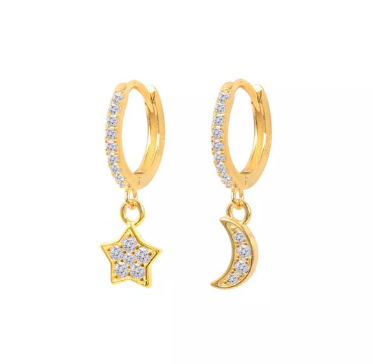 STAR MOON EARRINGS